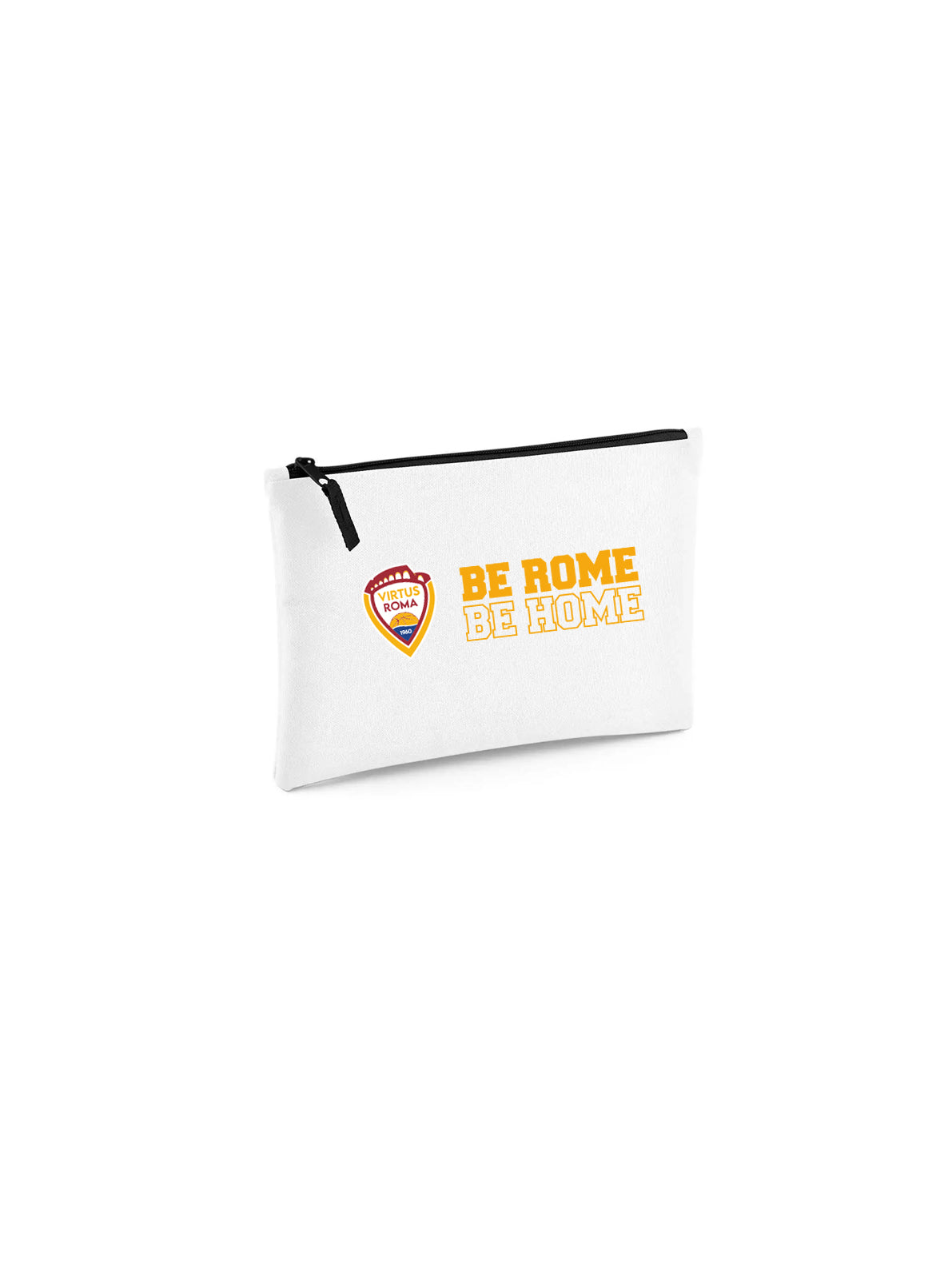 Pochette con stemma Virtus Roma 1960 e scritta "BE ROME BE HOME"