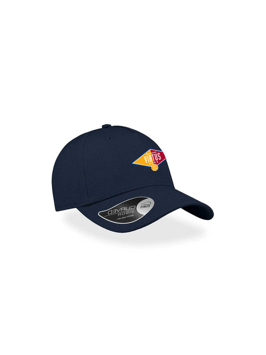 Cappellino a 5 pannelli con regolazione snap-tab con Logo storico