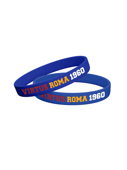 Braccialetto blu in silicone Virtus Roma 1960