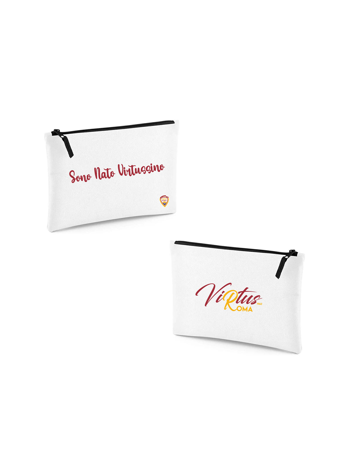 Pochette bianca con scritta "Sono Nato Virtussino"