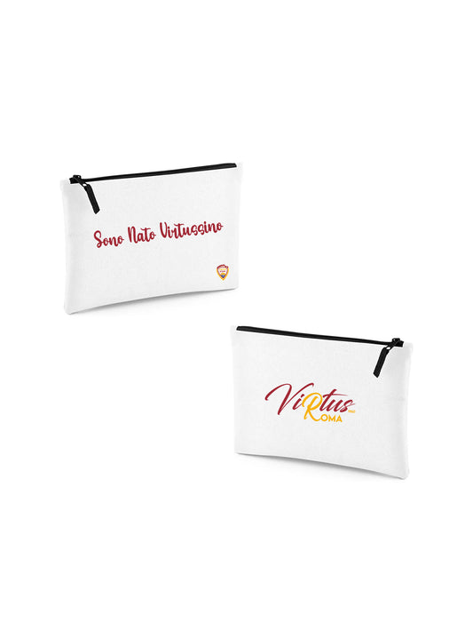 Pochette bianca con scritta "Sono Nato Virtussino"