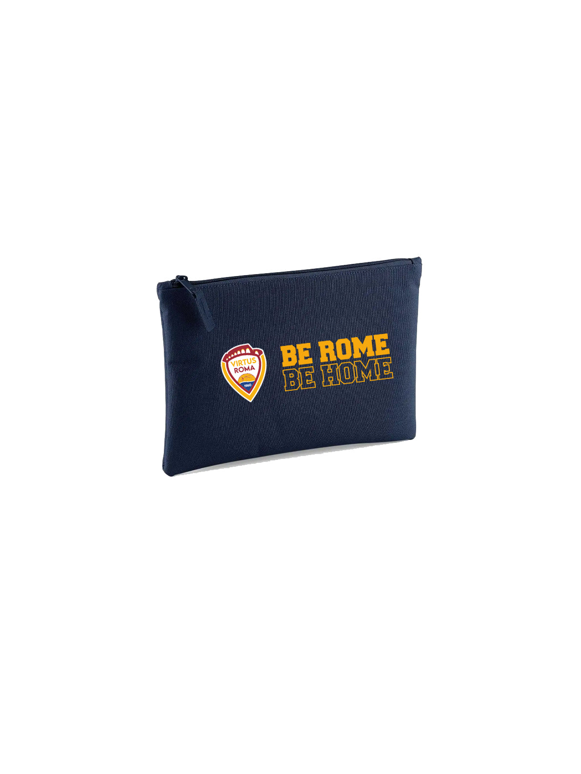 Pochette con stemma Virtus Roma 1960 e scritta "BE ROME BE HOME"