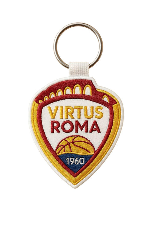 Portachiavi ricamato Virtus Roma 1960